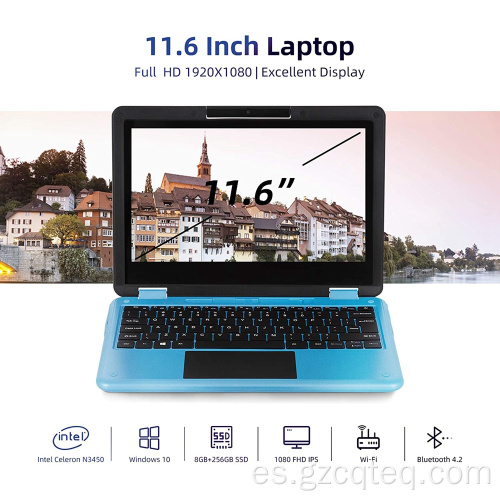 11.6 &#39;&#39; Laptop de yoga 360 PC de la pantalla táctil de flip-and-pliegue